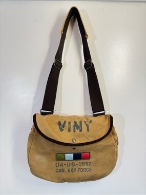 Red Canoe VIMY Shoulder Bag - Khaki - Messenger Crossbody Bag